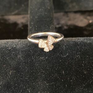 Elegant Silver Butterfly Ring